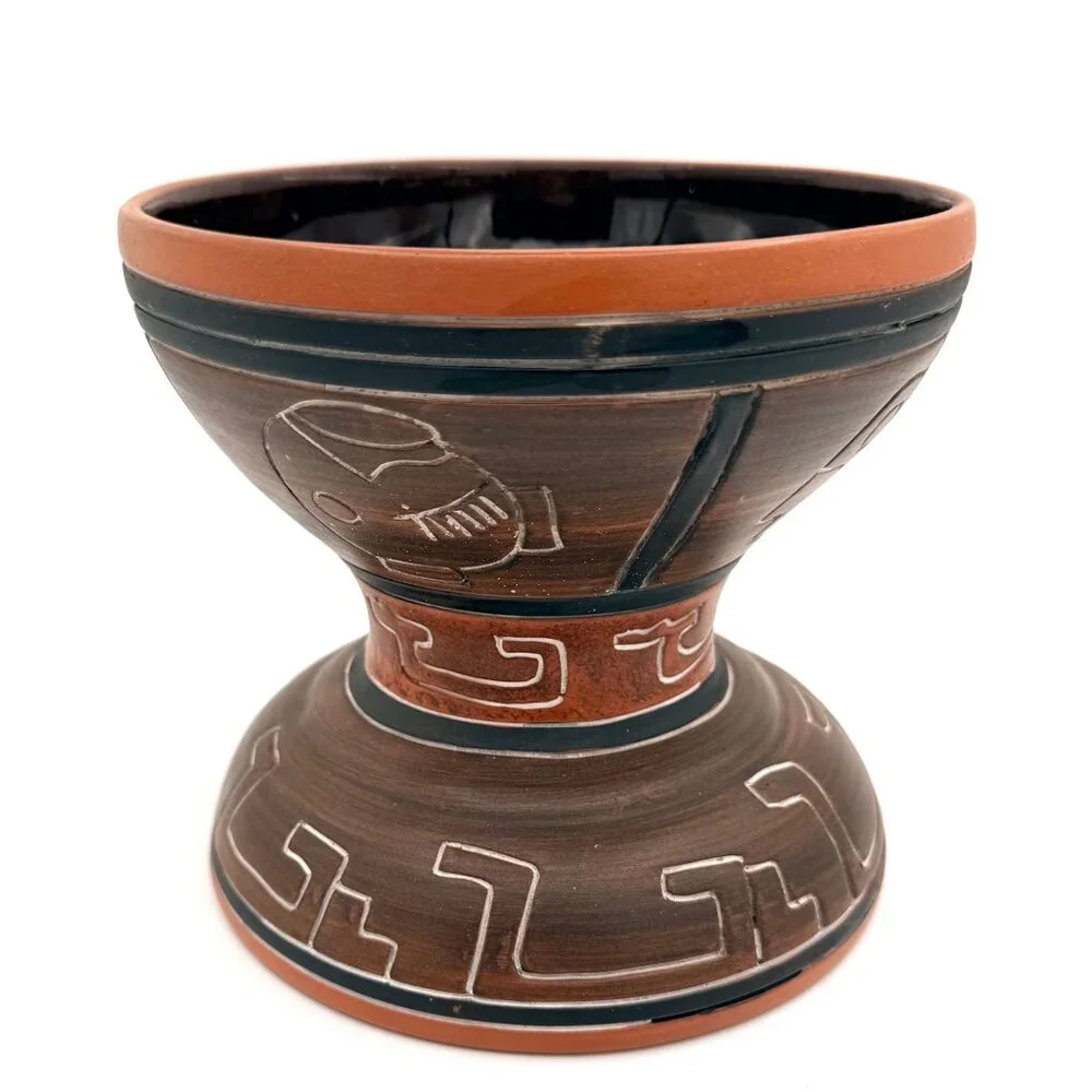 Mexican Terracotta Pottery Vase 6
